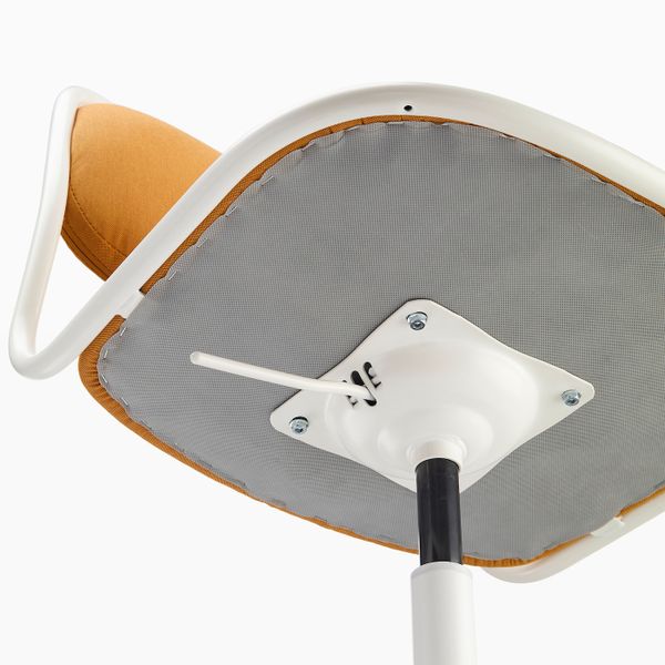 Рабочий стул, белый/Висле темно-желтый IKEA ÖRFJÄLL ОРФЬЕЛЛЬ 093.030.50 - фото 5