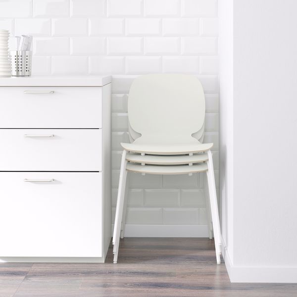 Стул, белый/Брур-Инге белый IKEA SVENBERTIL СВЕН-БЕРТИЛЬ 092.272.59 - фото 3