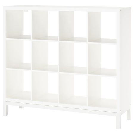 Стеллаж с основанием, белый/белый 147x129 см IKEA KALLAX КАЛЛАКС 894.758.20