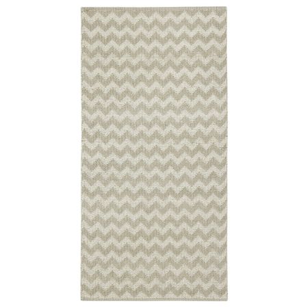 Ковер безворсовый, зигзаг бежевый 75x150 см IKEA BREDEVAD БРЕДЕВАД 004.748.19