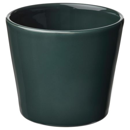 Кашпо, 9 см, для дома, улицы черно-зеленый IKEA SKOGSVINBÄR СКОГСВИНБЭР 805.436.92