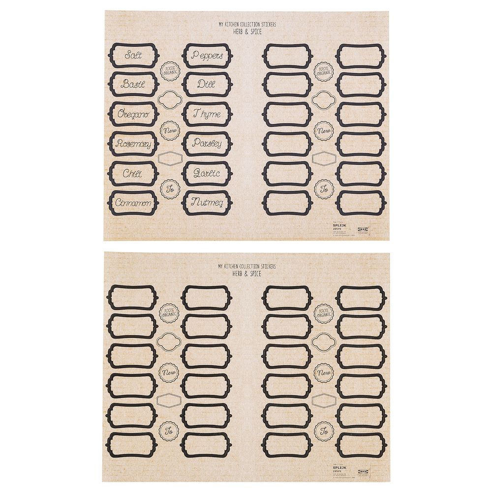 Наклейки, 2 шт., коричневый, черный IKEA СПЛЕЙК 004.024.41 - фото 1