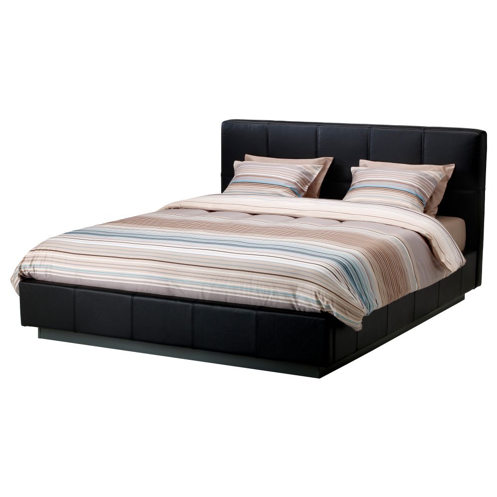 Каркас кровати ФОЛДАЛ, Глосе черный - фото 1