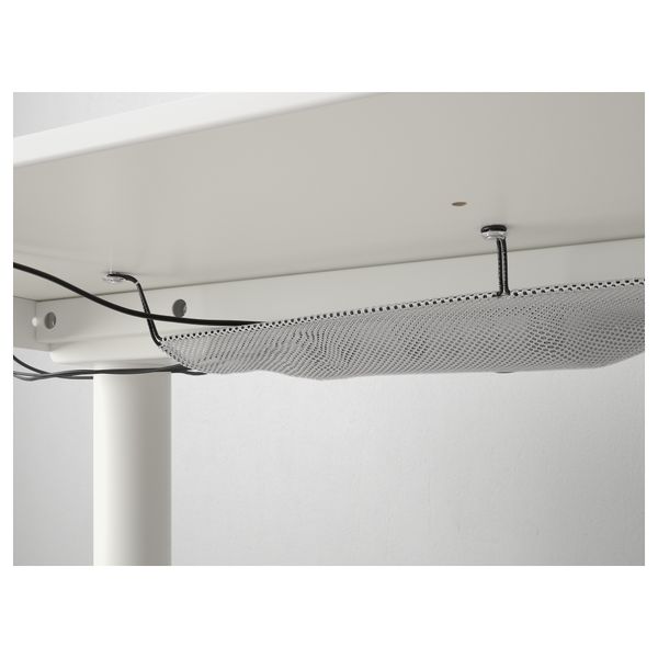 Стол с экраном БЕКАНТ, белый (160x160 120 см) - схема-чертеж с размерами