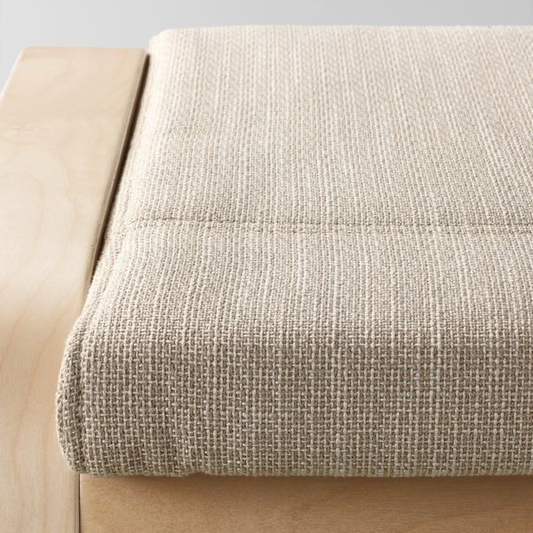 Табурет для ног, березовый шпон, Хилларед бежевый IKEA ПОЭНГ 892.515.23 - фото 2