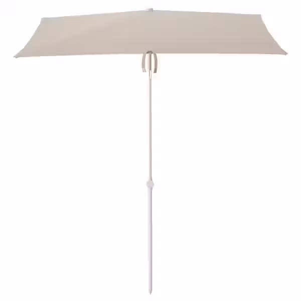 TVETÖ Зонт от солнца - наклонный/серо-бежевый белый 180x145 см - схема-чертеж с размерами