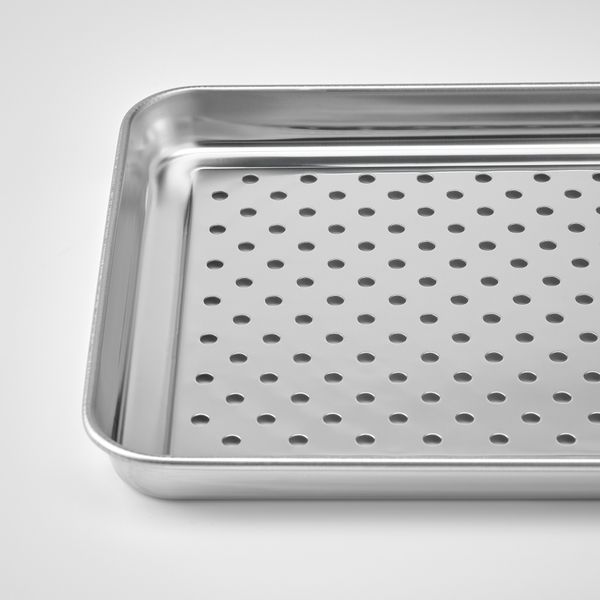 Поднос для барбекю, нержавеющая сталь, 30x20 см IKEA GRILLTIDER ГРИЛЛЬТИДЕР 005.647.25 - схема-чертеж с размерами