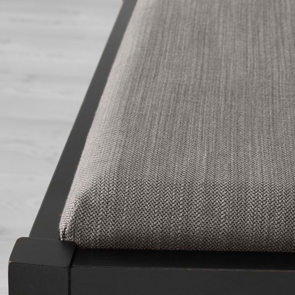 Стол и 4 стула, черный, Нольхага серый/бежевый, 110/155 см IKEA ИНГАТОРП / ИНГОЛЬФ 792.541.74 - схема-чертеж с размерами