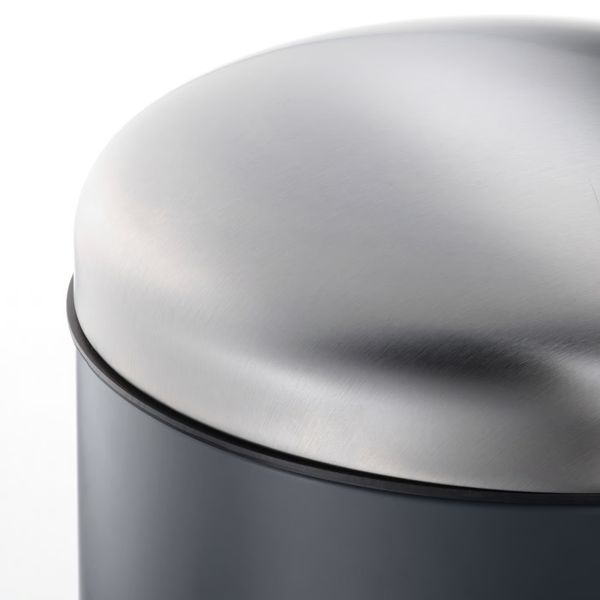 MJÖSA Ведро с откидной крышкой - темно-серый 30 л - фото 2