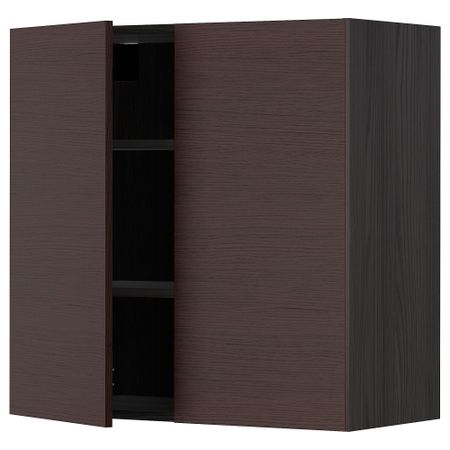 Навесной шкаф с полками, 2 дверцы IKEA METOD МЕТОД 594.581.53