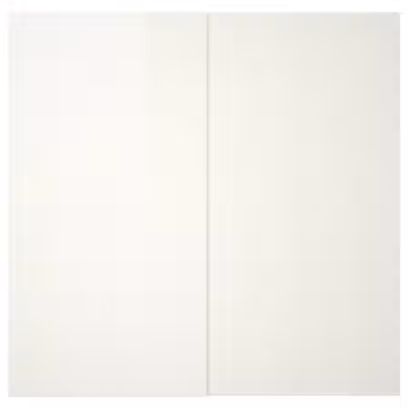 HASVIK Пара раздвижных дверей - глянцевый белый 200x236 см
