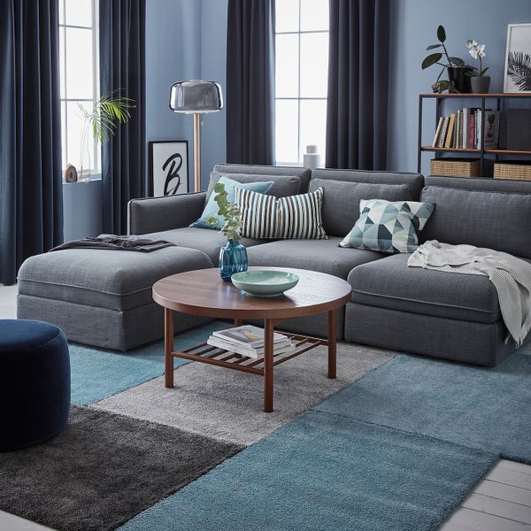 Ковер, короткий ворс, классический синий 80x150 см IKEA STOENSE СТОЭНСЕ 304.268.41 - фото 6