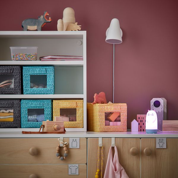 Коробка, черный желтый/бирюзовый 18x27x17 см IKEA UPPRYMD УППРЮМД 904.622.56 - фото 5