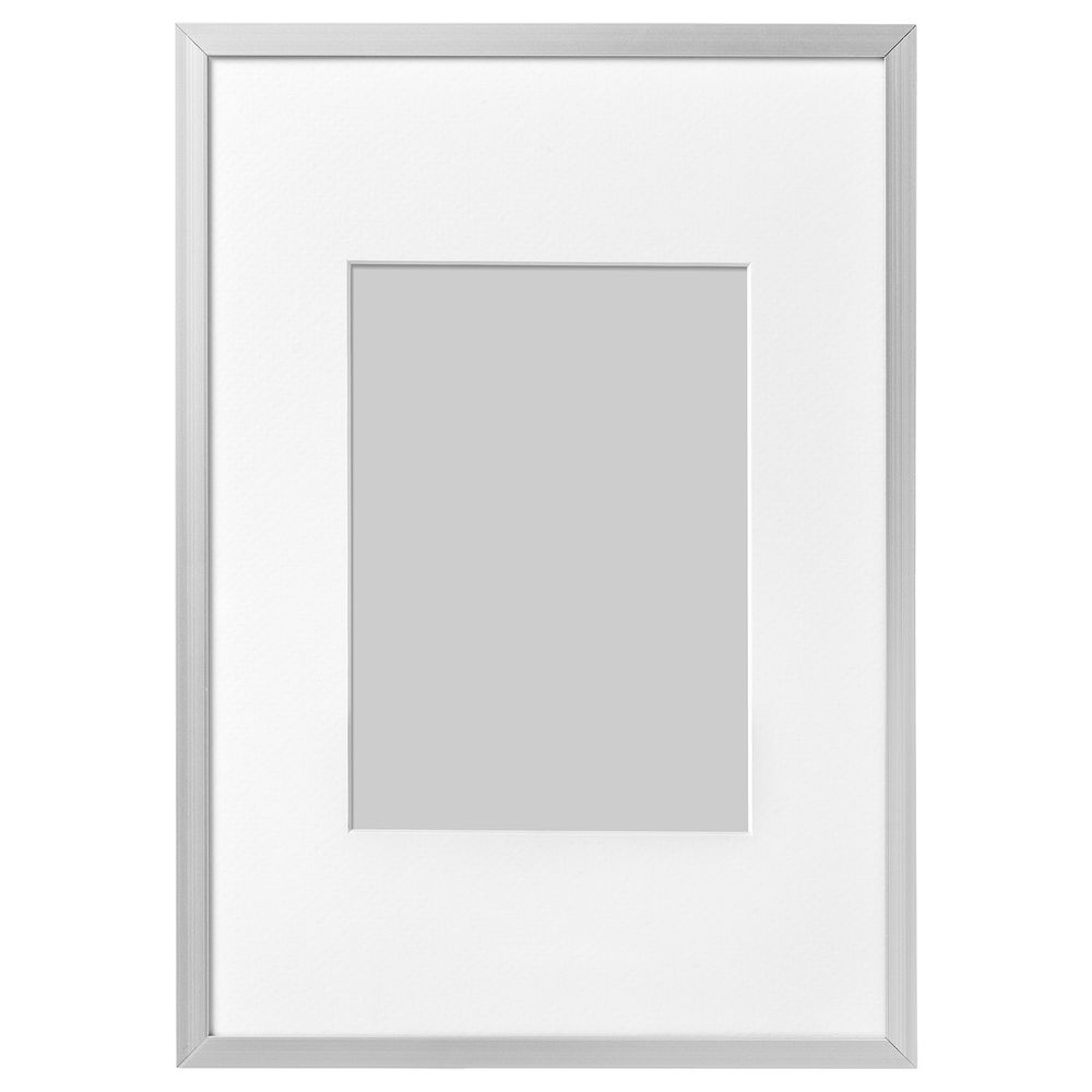 Рама, алюминий 21x30 см IKEA LOMVIKEN ЛОМВИКЕН 503.501.66 - фото 1