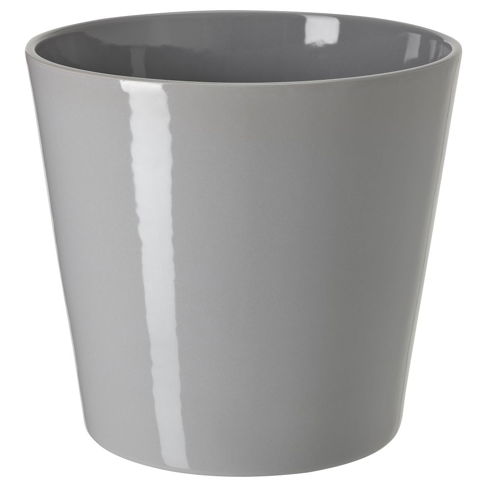 Кашпо, для дома, улицы серый, 19 см IKEA SKOGSVINBÄR СКОГСВИНБЭР 705.108.33 - фото 1