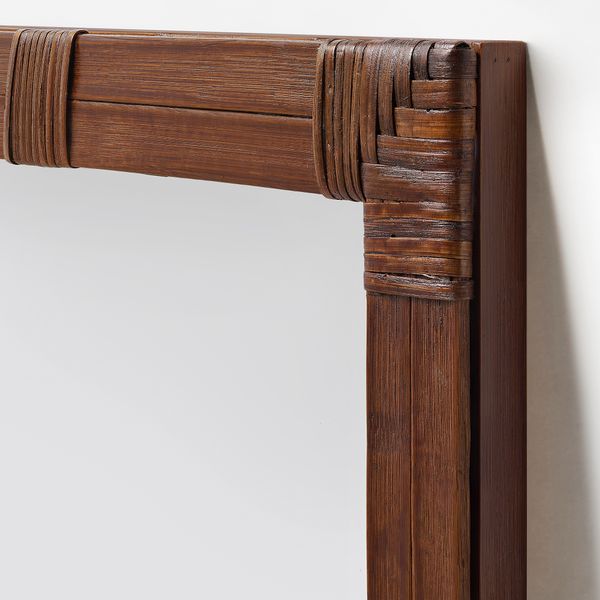 Зеркало, коричневый, 47x62 см IKEA KLIBBAL 705.733.78 - фото 3