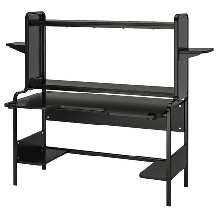 Геймерский стол, черный 185x74x146 см IKEA FREDDE ФРЕДДЕ 003.847.86