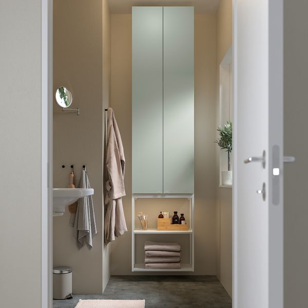 Комбинация для хранения, белый, бледный серо-зеленый, 60x32x255 см IKEA BEGIVENHET БЕГИВЕНХЕТ 295.479.43 - фото 4