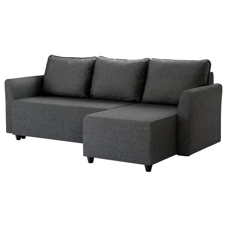 Диван-кровать с козеткой, Рудорна темно-серый IKEA BRISSUND БРИССУНД 804.481.81