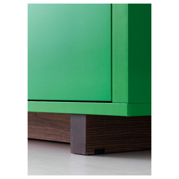 Шкаф с 2 ящиками СТОКГОЛЬМ, зеленый (90x107 см) - фото 5