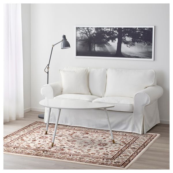 Ковер, короткий ворс ВАЛЛОБИ, бежевый, красный (170x230 см) - схема-чертеж с размерами