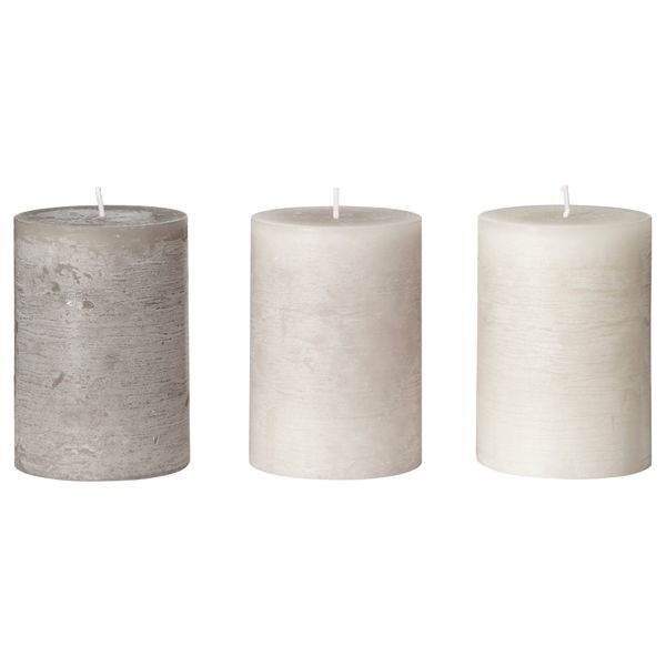 Неароматическая свеча формовая ФЁРСОКА, бежевый (10 см) - фото 1