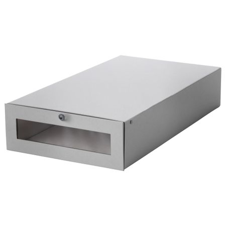 Коробка для обуви ХИФС, серый (30x56x11 см)