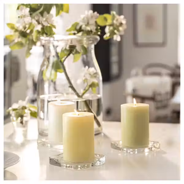 LÖVSKOGSLUND ЛЁВСКОГСЛУНД Ароматическая формовая свеча - Яблоко разные цвета 30 ч - фото 3