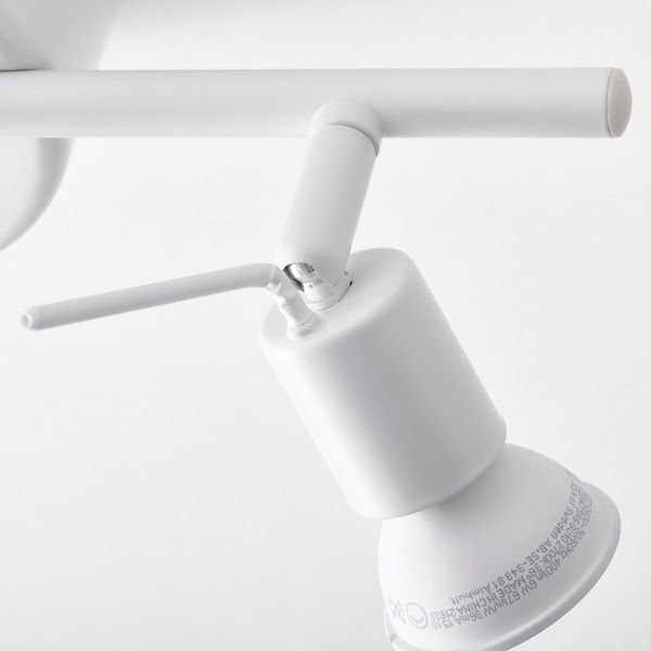 Потолочная шина, 3 лампы, белый IKEA TROSS ТРОСС 803.607.29 - схема-чертеж с размерами