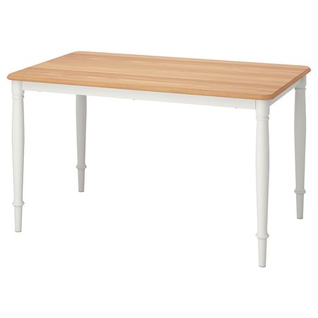 Стол обеденный, дубовый шпон/белый 130x80 см IKEA DANDERYD ДАНДЭРЮД 504.638.56