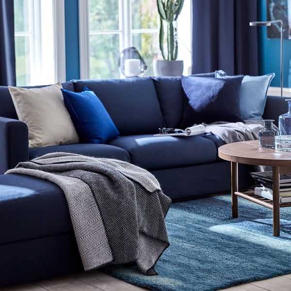 Плед, 150x200 см, серый IKEA STRIMLÖNN 703.203.81 - схема-чертеж с размерами