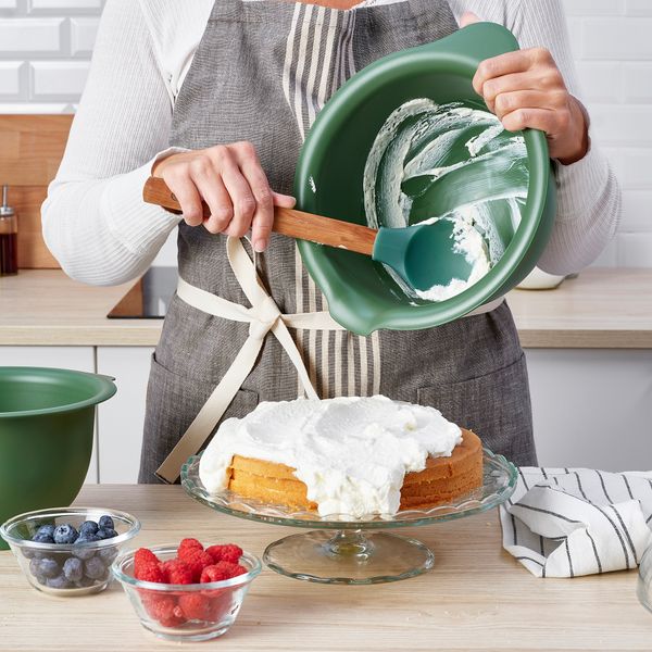 Набор мисок для взбивания, 2 штуки, темно-зеленый IKEA VISPAD ВИСПАД 705.728.40 - фото 4