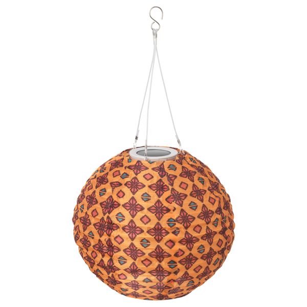 Подвесная светодиодная лампа СОЛВИДЕН, шаровидный оранжевый/красный (30 см) - схема-чертеж с размерами