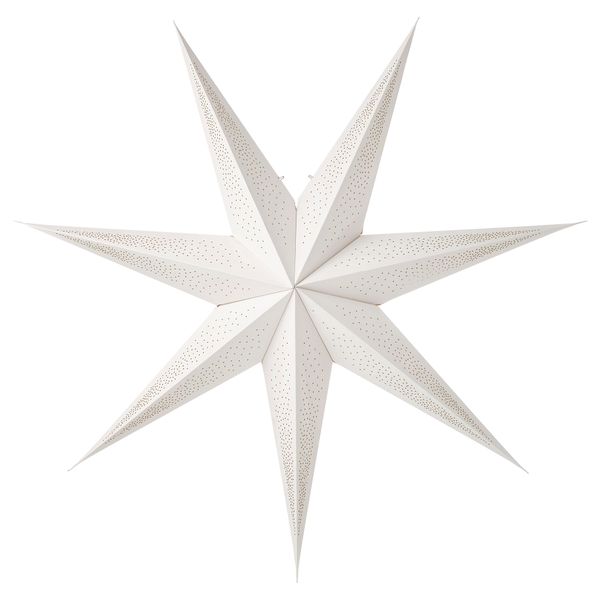 Абажур, 90 см, орнамент «точки» белый IKEA STRÅLA СТРОЛА 805.633.74 - фото 1