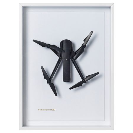 Настенное украшение, «дрон» белый 26x35 см IKEA ИКЕА АРТ-ИВЕНТ 2021 104.974.29