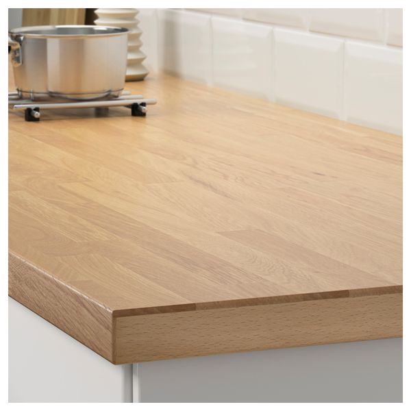 Столешница КАРЛБИ, дуб - схема-чертеж с размерами