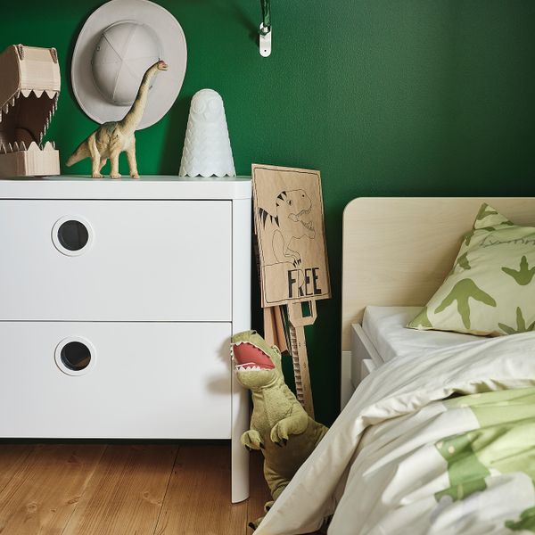 Раздвижная кровать с реечным дном, белый, береза 80x200 см IKEA SLÄKT СЛЭКТ 893.266.13 - фото 6