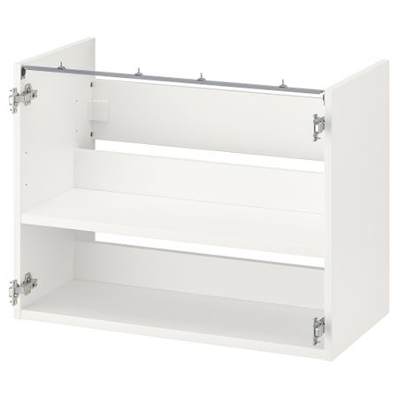 Напольный шкаф для раковины, с полкой, белый, 80x40x60 см IKEA BEGIVENHET БЕГИВЕНХЕТ 704.404.68