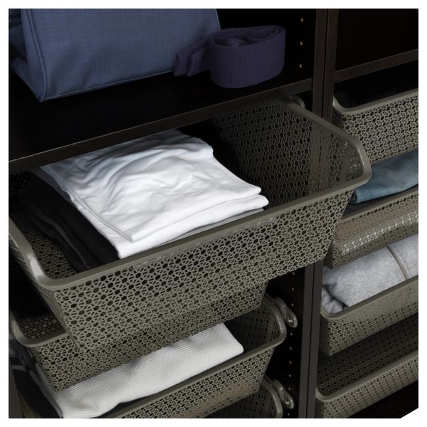 Металлич. корзина с направляющими КОМПЛИМЕНТ, темно-серый - фото 2