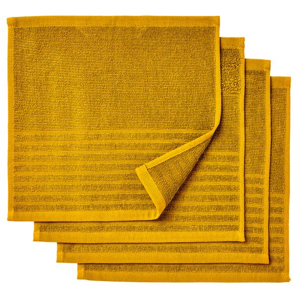 Полотенце, золотисто-желтый, 30x30 см IKEA VÅGSJÖN ВОГШЁН 105.495.17 - фото 2