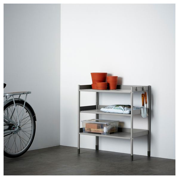 Стеллаж для дома/сада ХИНДЭ, серый (78x82 см) - фото 2