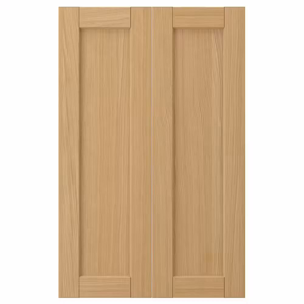 FORSBACKA Дверца д/напольн углового шк, 2шт - дуб 25x80 см - фото 1