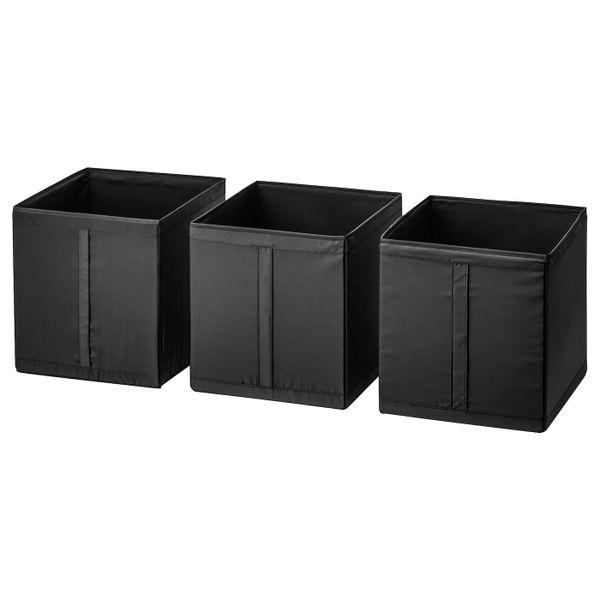 Коробка, черный 31x34x33 см IKEA СКУББ 903.750.80 - фото 1
