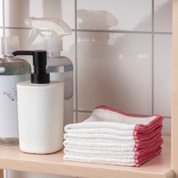 Салфетка кухонная, красный, 25x25 см IKEA HILDEGUN ХИЛЬДЕГУН 904.840.36 - фото 6