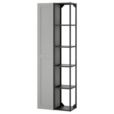 Комбинация для хранения, антрацит, серый каркас, 60x32x180 см IKEA BEGIVENHET БЕГИВЕНХЕТ 695.479.98