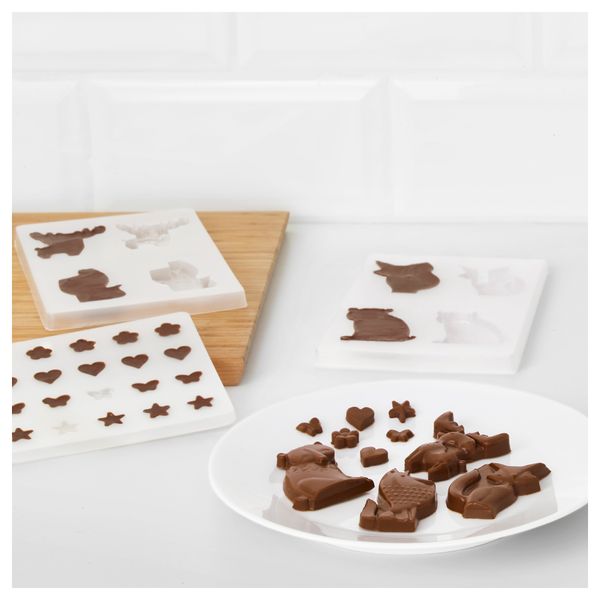 Формочки для шоколада БАКГЛАД, различные формы - схема-чертеж с размерами