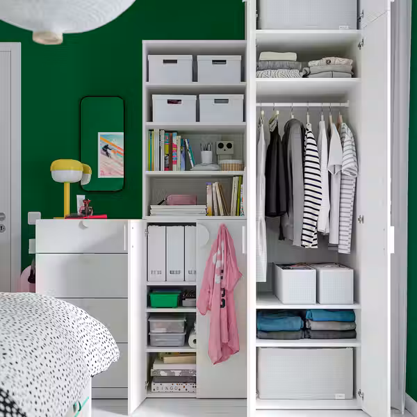 LASTARE ЛАСТАРЕ Гардероб, комбинация - белый 180x62x236 см - фото 3