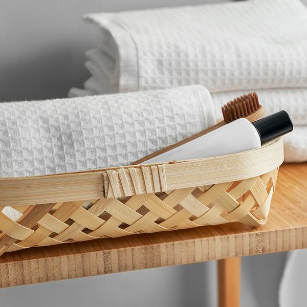 Набор корзин, 2 штуки, ручная работа бамбук IKEA SALUDING САЛУДИНГ 105.031.90 - фото 2