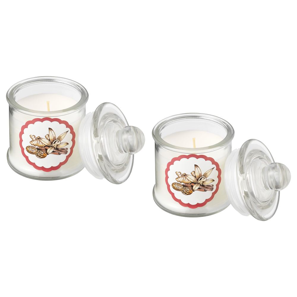 Ароматическая свеча в стакане ВИНТЕР 2018, белый, белый (8.5 см) - схема-чертеж с размерами