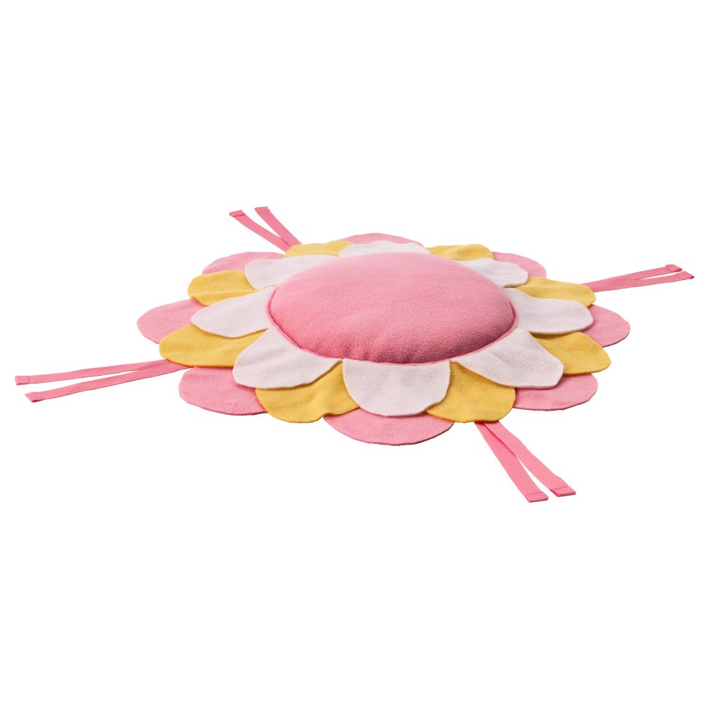 Подушка на стул ЛАТТО, розовый, желтый - фото 1